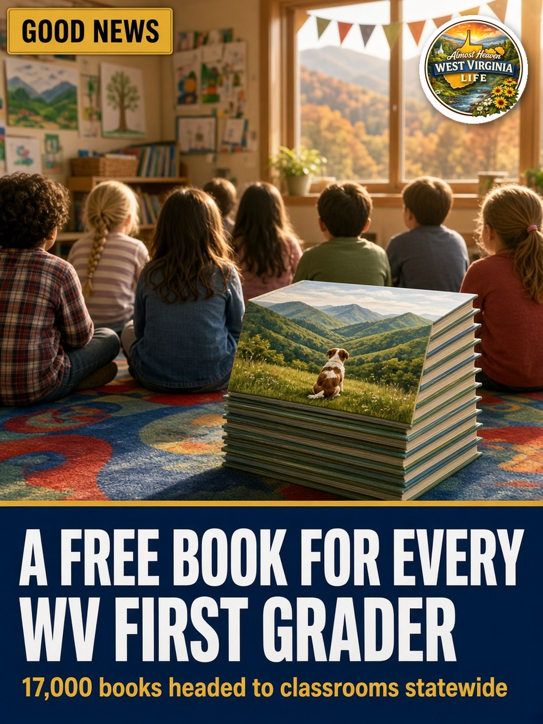 Every West Virginia First Grader Is Getting a Free Book, and Tony Caridi Is Reading It to Them